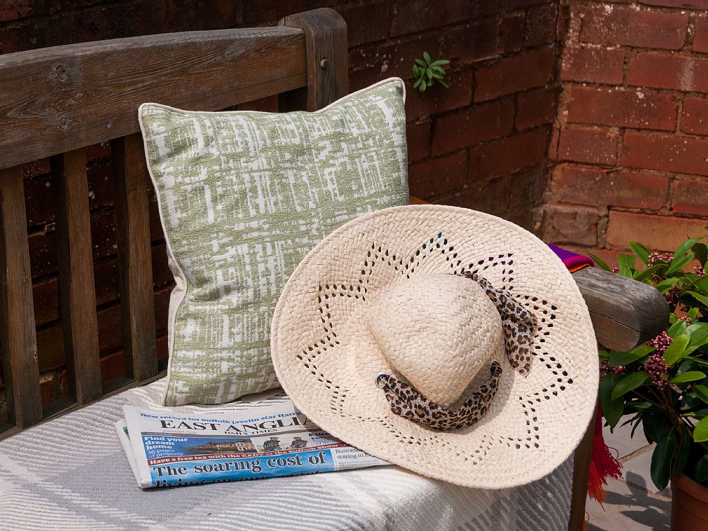 Enjoy reading outside in the courtyard